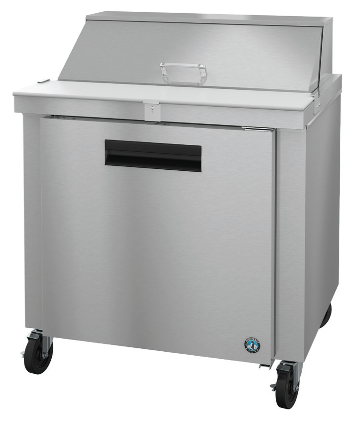 Product image #5 for Hoshizaki Steelheart 36-Inch Sandwich Top Refrigerator Prep Table with 10-Pan Rail and Solid Door