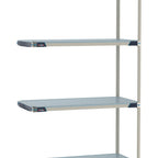 Thumbnail image #1 for Metro MetroMax i MX-2472F-86-A4 Solid Polymer Add-On Shelving Unit, 4-Tier, 24"D x 72"W x 86"H