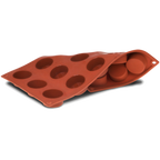 Thumbnail image #2 for JB Prince Pavoni M510 A Silicone Hemisphere Mold, 15 Compartments, 1-9/16" Diameter, 9/16 oz Capacity, -10° to 500°F