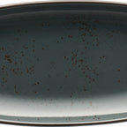 Thumbnail image #1 for International Tableware Splash™ SH-34-LN Stoneware Platter, 9" x 4-3/8", Organic Rectangle, Lunar Blue Case of 2 Dozen