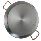 Thumbnail image #1 for Matfer Bourgeat 071050 27-1/2-Inch Round Paella Pan, Rigid Bottom, 2 Handles, Polished Steel