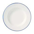 Thumbnail image #1 for Libbey Porcelana Linea 114225 Round Blue Porcelain Pasta Bowl, 12", 30 oz
