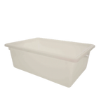 Thumbnail image #1 for Thunder Group PLFB182609PP 13-Gallon White Polypropylene Food Storage Box, 18 x 26 x 9 Inches, Built-In Handle Case of 6