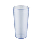 Thumbnail image #1 for CAC China BVPT-24BL 24 oz Blue Pebbled Plastic Tumbler Case of 2 Dozen