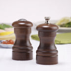 Thumbnail image #2 for Chef Specialties Professional Series Capstan 04100 Salt and Pepper Shaker Mill Set, 4-Inch, Walnut Finish, Stainless Steel Grinding Mechanism