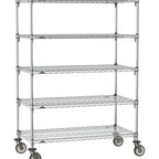 Thumbnail image #1 for Metro Super Erecta SA-2142C-68-M5 Super Adjustable Mobile Wire Shelving Unit, 42"W x 21"D x 68"H, 800 lb. capacity per shelf, 1200 lb. capacity per