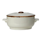 Thumbnail image #1 for Steelite International Steelite Performance, Brown Dapple 17140828 Covered Soup Bowl, 15 oz, Round, Brown Dapple, Alumina Vitrified