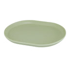 Thumbnail image #1 for Cal-Mil Hudson 22018-107 14" Oval Melamine Platter, Matcha, Stackable Case of 6