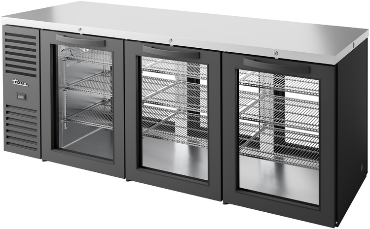Product image #6 for True Premier Bar Pass-Thru Three-Section Back Bar Cooler, 84 Inch Wide, 6 Glass Doors