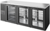 Thumbnail image #6 for True Premier Bar Pass-Thru Three-Section Back Bar Cooler, 84 Inch Wide, 6 Glass Doors