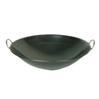 Thumbnail image #1 for Thunder Group IRWC001 Iron Wok, 19-Inch Diameter, Curved Rim, 2 Round Riveted Handles