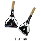 Thumbnail image #1 for ABCO 01203-NB 60" Wood Mop Handle with Metal Stirrup Frame