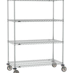 Thumbnail image #1 for Metro Super Erecta SE-3072C-68-M4 Mobile Chrome Wire Shelving Unit, 4 Shelves, 72"W x 30"D x 68"H