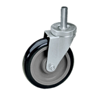 Thumbnail image #1 for Component Hardware CMT2-5BPN 5" Black Polyolefin Swivel Stem Caster, No Brake, 250 lb Capacity