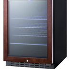 Thumbnail image #2 for Summit Commercial ALBV2466PNR 1-Section Reach-In Beverage Refrigerator, Glass Door, ADA Height, Black Cabinet