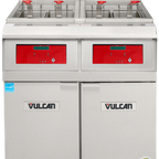 Thumbnail image #2 for Vulcan QuickFry™ 3VHG50DF Gas Fryer, 3-Tank, 50 lb Each, Digital Controls, Built-In Filtration, Stainless Steel