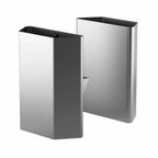 Thumbnail image #1 for Zummo 1408043 Stainless Steel Bins, 2-Piece, 4.8 gal Total Capacity, 14"H x 11-2/3"W x 4-1/4"D Case of 2