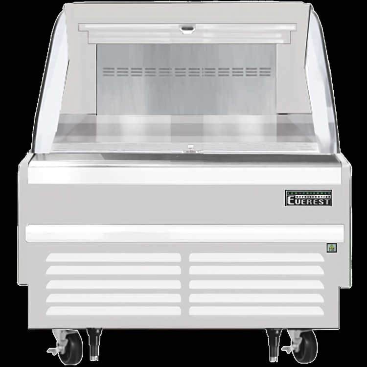 Product image #5 for Everest Refrigeration Horizontal Open Display Merchandiser, 5.6 Cu. Ft., Self-Contained Bottom-Mount Refrigeration, White