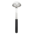 Thumbnail image #1 for TableCraft Products AM5303BK Antimicrobial 3 oz Stainless Steel Ladle with Black Handle, 10-3/8 in Case of 6