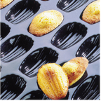 Thumbnail image #2 for Matfer Bourgeat Flexipan 336046 Mini Madeleines Mold, 56-Cavity, Non-Stick Silicone, 1/2-oz Capacity