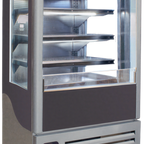 Thumbnail image #1 for Ojeda USA ALPA-55H SLIM Open-Air Refrigerated Merchandiser, 61"H x 36.7"W, 7 cu. ft., 3 Adjustable Shelves, LED Lighting
