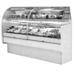Thumbnail image #1 for RPI Industries Monaco SCXMD72R-II Refrigerated Full-Service Deli Case, 71-3/8" Wide, Curved Glass Front, Self-Contained Refrigeration