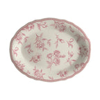 Thumbnail image #1 for Steelite International HL Ivory HL52663883 Oval China Platter, 11.75" x 8", Scalloped Edge, Marisa Rose 1 Dozen