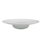 Thumbnail image #1 for CAC China Harmony HMY-123 Round Porcelain Pasta Bowl, 12 oz., 11-3/4" Diameter, Wide Rim, Embossed 1 Dozen