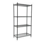 Thumbnail image #1 for Omcan 49257 Shelving Kit, open wire design, 36″W x 24″D x 72″H, kit includes: (4) 24″ x 36″ shelves, (4) 72″ posts, (16) clips, (4) levelers