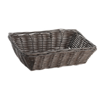 Thumbnail image #1 for TableCraft Products 1472 Rectangular Fast Food Basket, Hand-Woven Polypropylene Cord, Brown, 9 x 6 x 2-1/2 Inch Case of 12