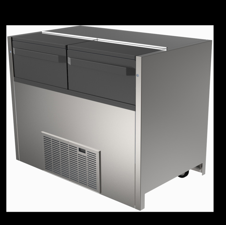 Product image #4 for Delfield NLFACP-12 Self-Contained Air Curtain Milk Case Cooler, 12-Crate Capacity, 54-Inch Wide