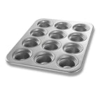 Thumbnail image #1 for Chicago Metallic Bakeware 43555 12-Cup Large Crown Muffin Pan, Coated Aluminized Steel, 13-1/2 x 17-7/8 in. Case of 6
