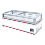 Thumbnail image #1 for Excellence Commercial Products SM-6 Island Style Ice Cream Freezer, 15.2 cu. ft., 4 Sliding Glass Doors, White