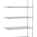 Thumbnail image #1 for Metro Super Erecta SE-1854C-86-A5 Wire Add-On Shelving Unit, 54"W x 18"D x 86"H, Chrome, 5 Shelves
