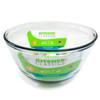 Thumbnail image #1 for Kadra Kitchenware Kitchen Classic 91662LIB Glass Mixing Bowl, 4 qt. Case of 2