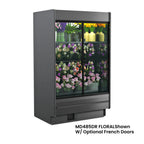 Thumbnail image #1 for Structural Concepts Fusion® MD485DR FLORAL Floral Self-Service Refrigerated Display Case, 52-1/4"W x 37-1/8"D x 85-1/2"H, Swing Doors