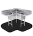 Thumbnail image #4 for Steel Works Stainless 3-Compartment Corner Sink with Left and Right 18-Inch Drainboards