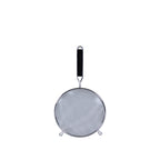 Thumbnail image #1 for Thunder Group SLSTN5108PB 8" Fine Mesh Stainless Steel Strainer with Black Plastic Handle Case of 48