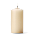 Thumbnail image #1 for Hollowick/Steelite Select Wax P3X6I-12 Ivory Pillar Candle, 6"H x 3" Diameter