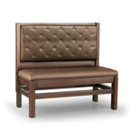 Thumbnail image #1 for JustChair Manufacturing JBS-WT-SBT-42-GR1/COM Single Booth, 42"H, Wood Frame, Tufted Upholstered Back, Padded Seat
