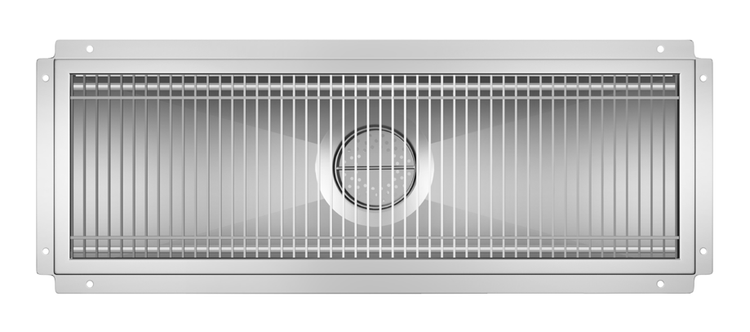 Product image #2 for KoolMore 12-Inch x 36-Inch Stainless Steel Commercial Floor Trough Drain with Subway-Style Grating and Removable Basket