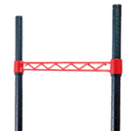 Thumbnail image #1 for Eagle Group Stand-Outs LR66-R Decorative Side-to-Side Hanger Rail, 66" Long, Red Epoxy Finish