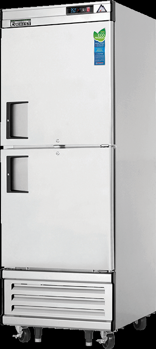 Product image #5 for Everest Refrigeration 29-1/4-Inch One-Section Reach-In Refrigerator with Bottom-Mounted Refrigeration, Half-Height Solid Hinged Doors, 23 Cu. Ft.