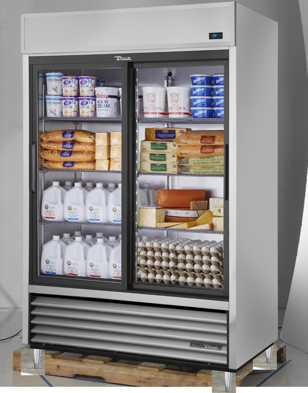 Product image #5 for True 2-Section Glass Sliding Door Reach-In Refrigerator