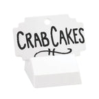 Thumbnail image #1 for Cal-Mil 3344-15 Write-On Table Sign with Base, White Melamine, 3"W x 2"D Case of 6