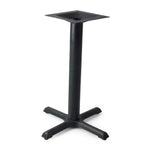 Thumbnail image #1 for JustChair Manufacturing TBZ2222-40 Bar-Height Table Base, 22" x 22" x 40"H, 3" Steel Column, Cast Iron Base, Powder-Coated