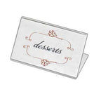 Thumbnail image #1 for Cal-Mil Classic 509 Clear Acrylic Display Easel, 3-1/2"W x 2"H Case of 24
