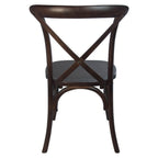 Thumbnail image #2 for Flash Furniture X-BACK-W Stackable X-Back Side Chair with Walnut Veneer Seat