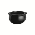 Thumbnail image #1 for Steelite Diversified Ceramics DCI746MB Handled Ceramic French Onion Soup Bowl, 15 oz, Matte Black 1 Dozen