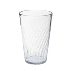Thumbnail image #1 for G.E.T. Tahiti 2212-1-CL 12 oz Clear Textured SAN Plastic Beverage Tumbler Case of 6 Dozen